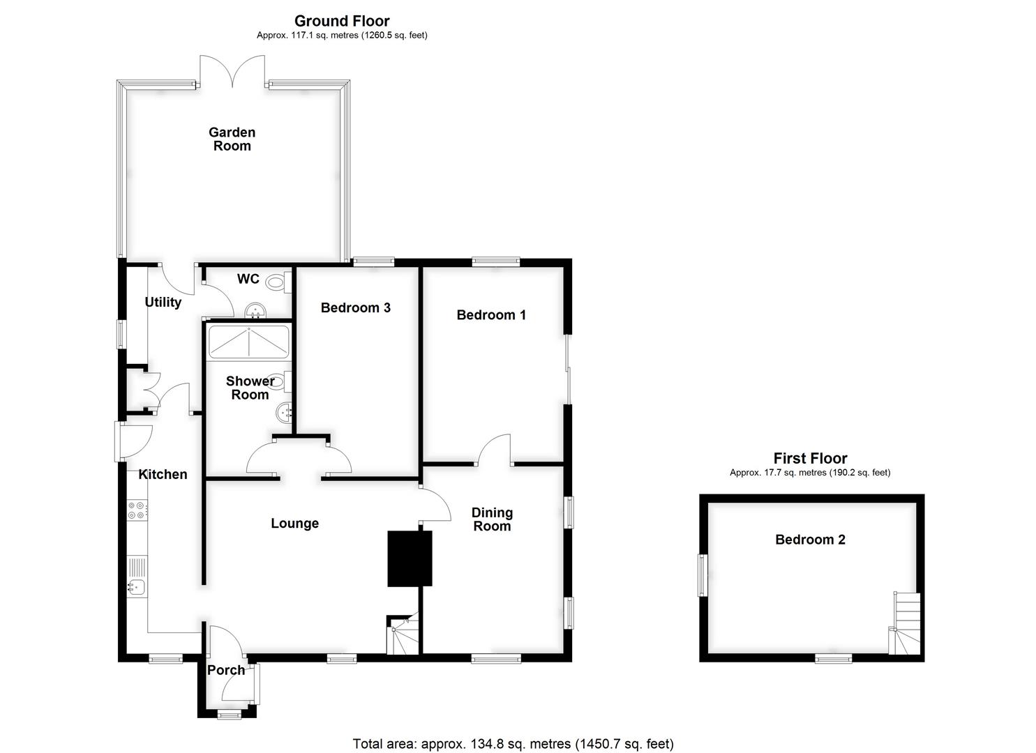 Rhinestone Cottage, Foxes Lowe Road, Spalding floorplan