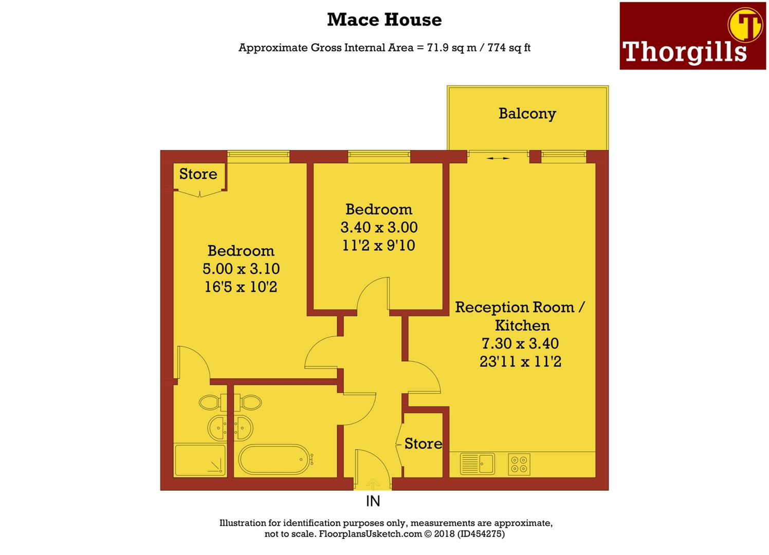 2 Bedrooms Flat to rent in Union Lane, Isleworth TW7