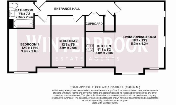 2 Bedrooms Flat to rent in Villa Close, Cholsey, Wallingford OX10