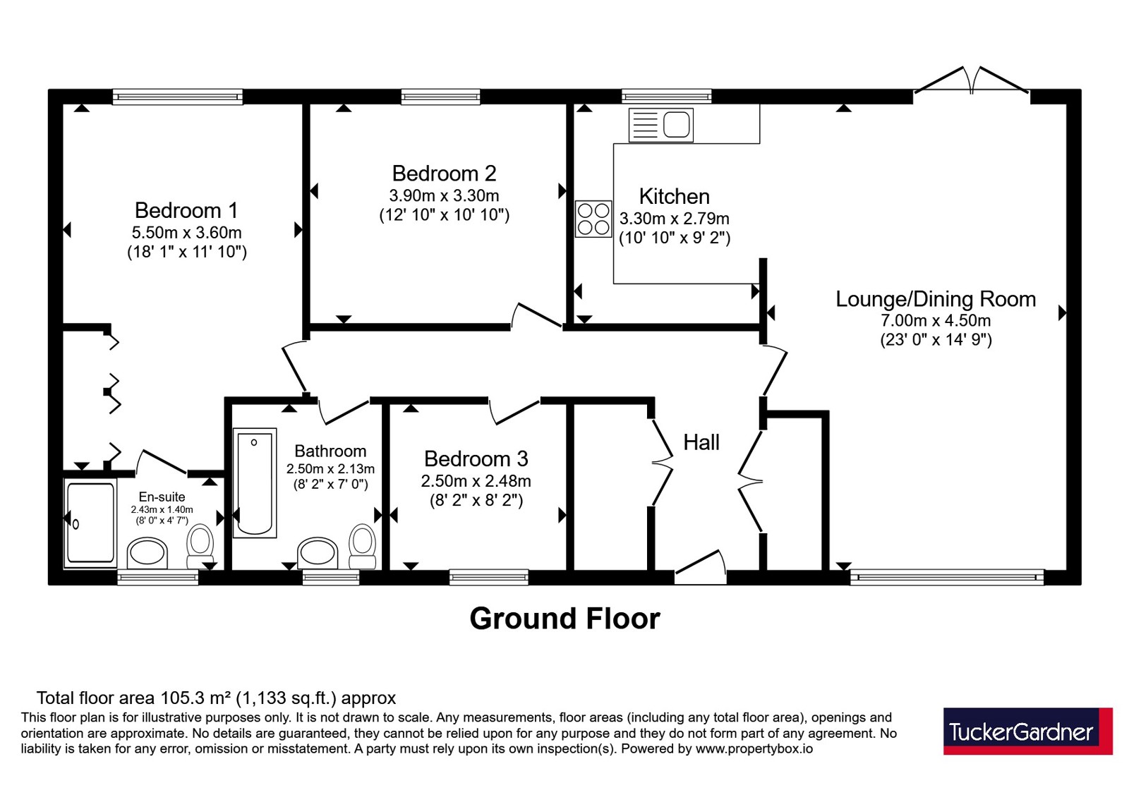 18, Larkfield, Cambridgeshire floorplan