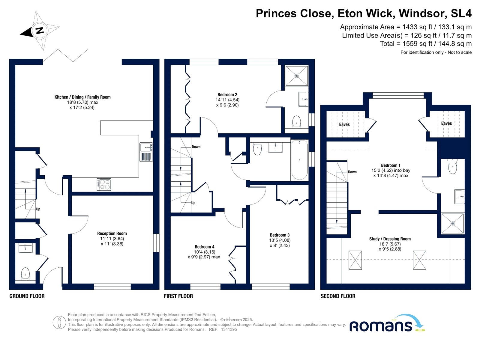 2B Kings Cottages, Princes Close, Windsor floorplan