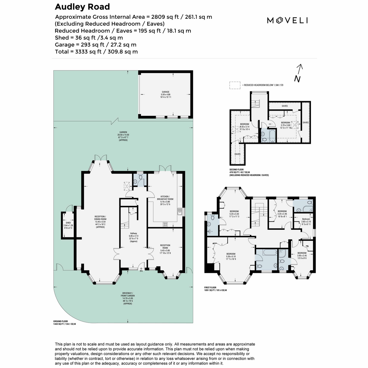 25, Audley Road, London floorplan