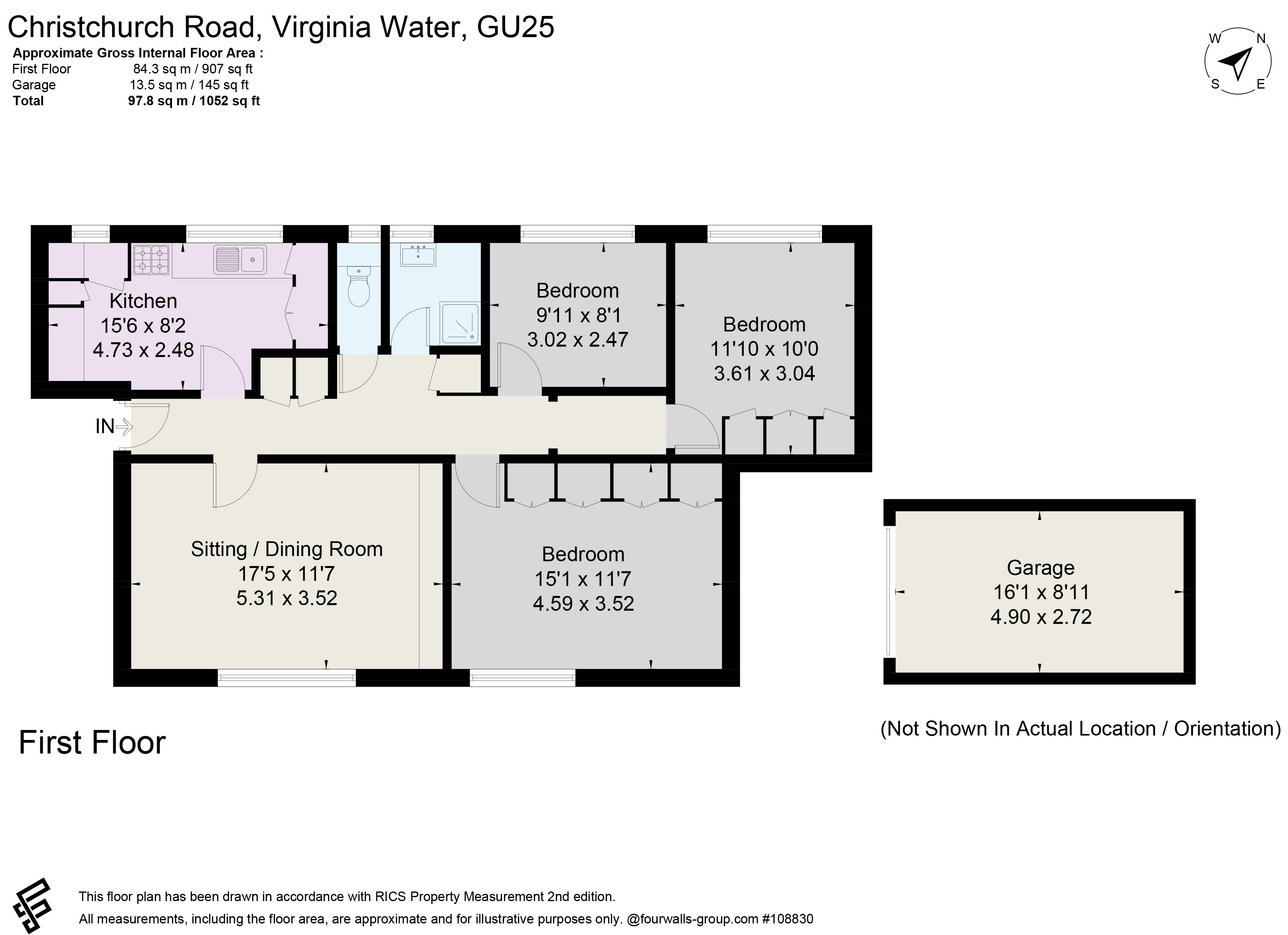 4 Trotsworth Court, Christchurch Road, Virginia Water floorplan