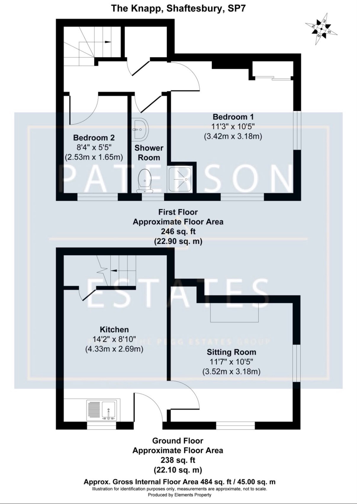 3 The Knapp, Shaftesbury floorplan