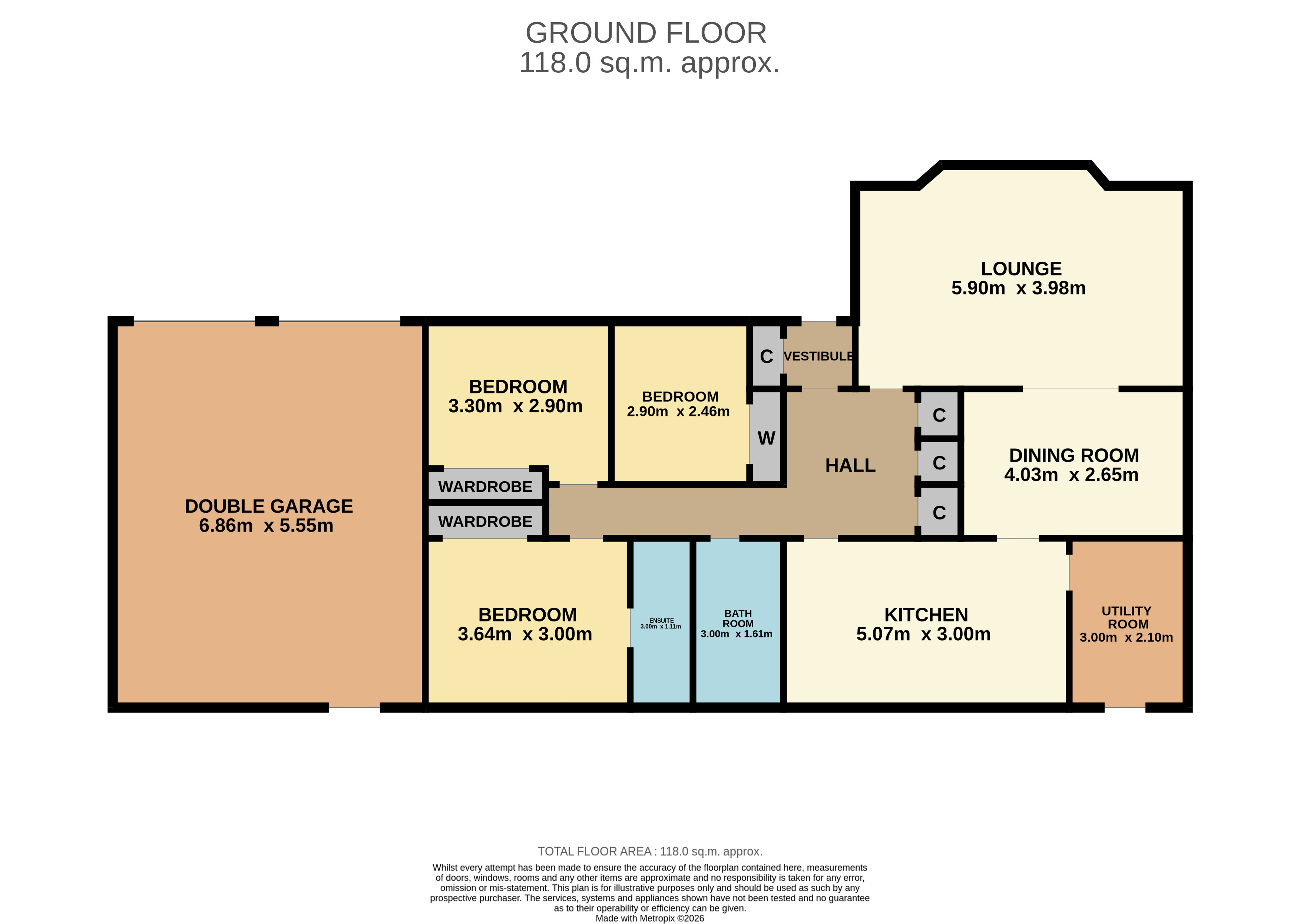 9, Nether Caldhame, Brechin floorplan