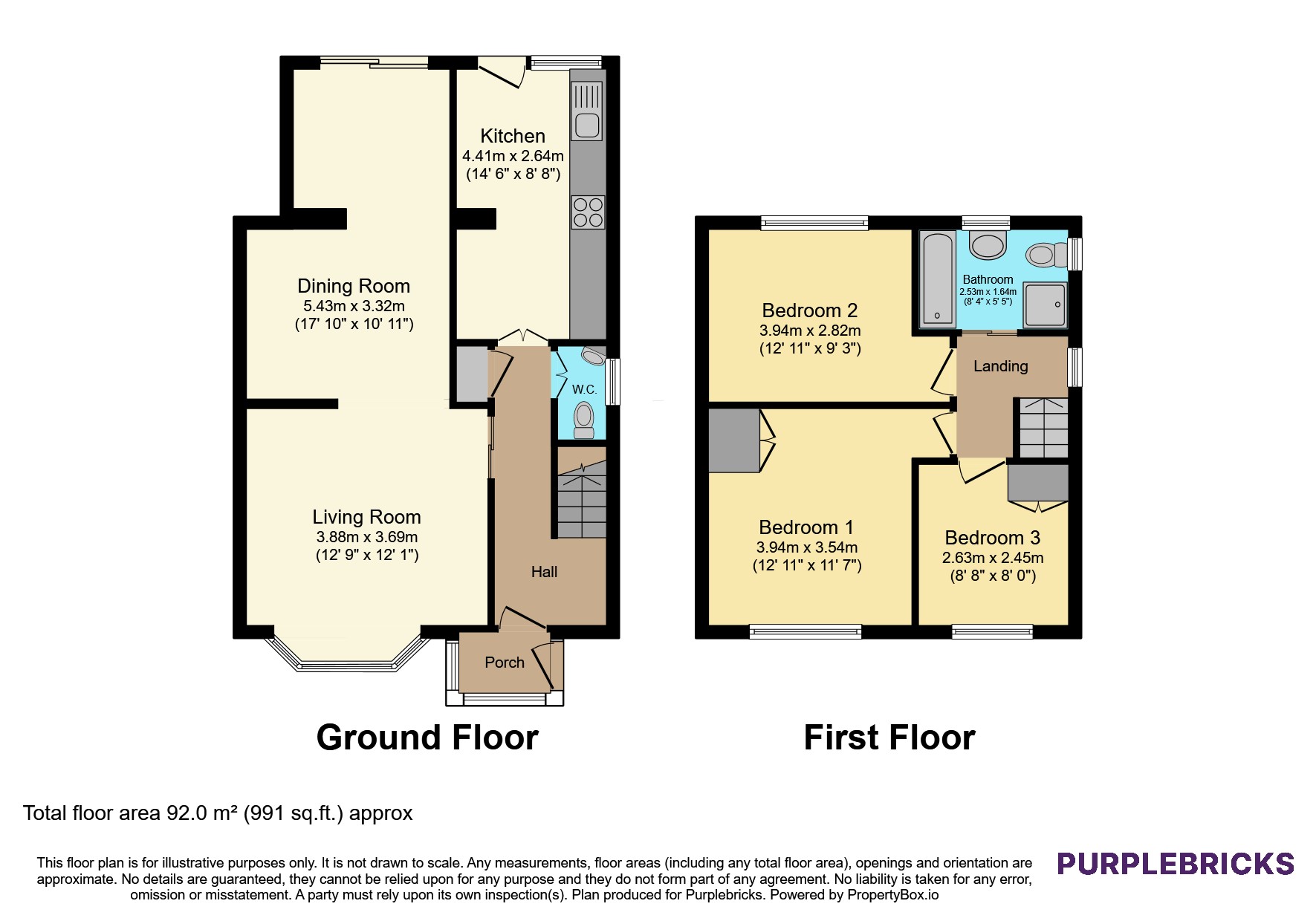 10, Kew Gardens, Derby floorplan
