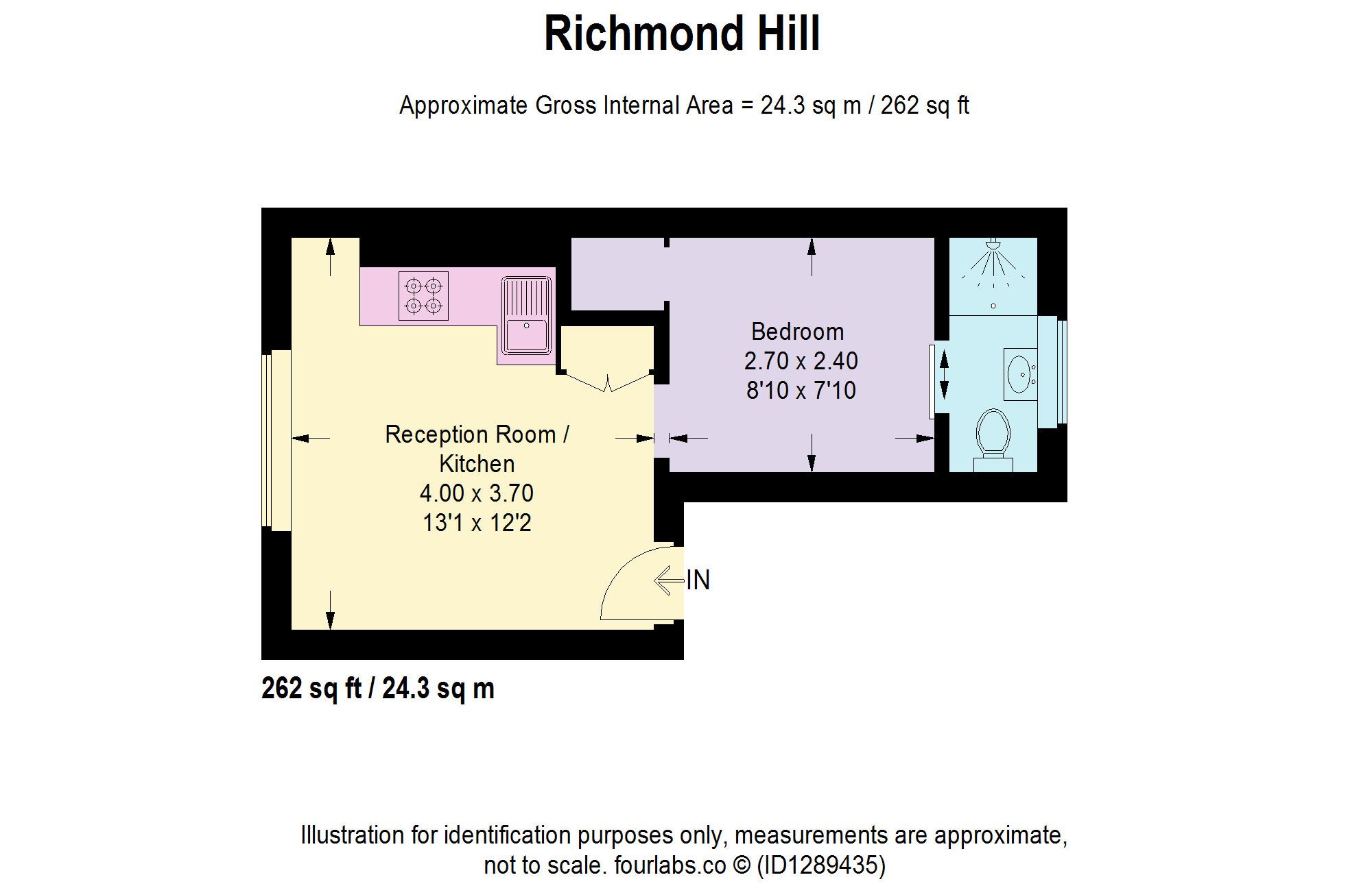 Flat 1, 14, Richmond Hill, Richmond floorplan