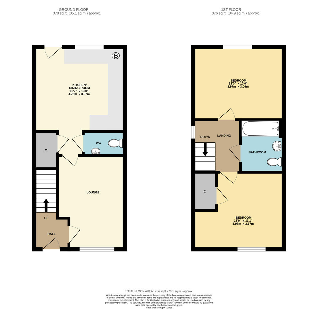 Roseacre Gardens, Warwick floorplan