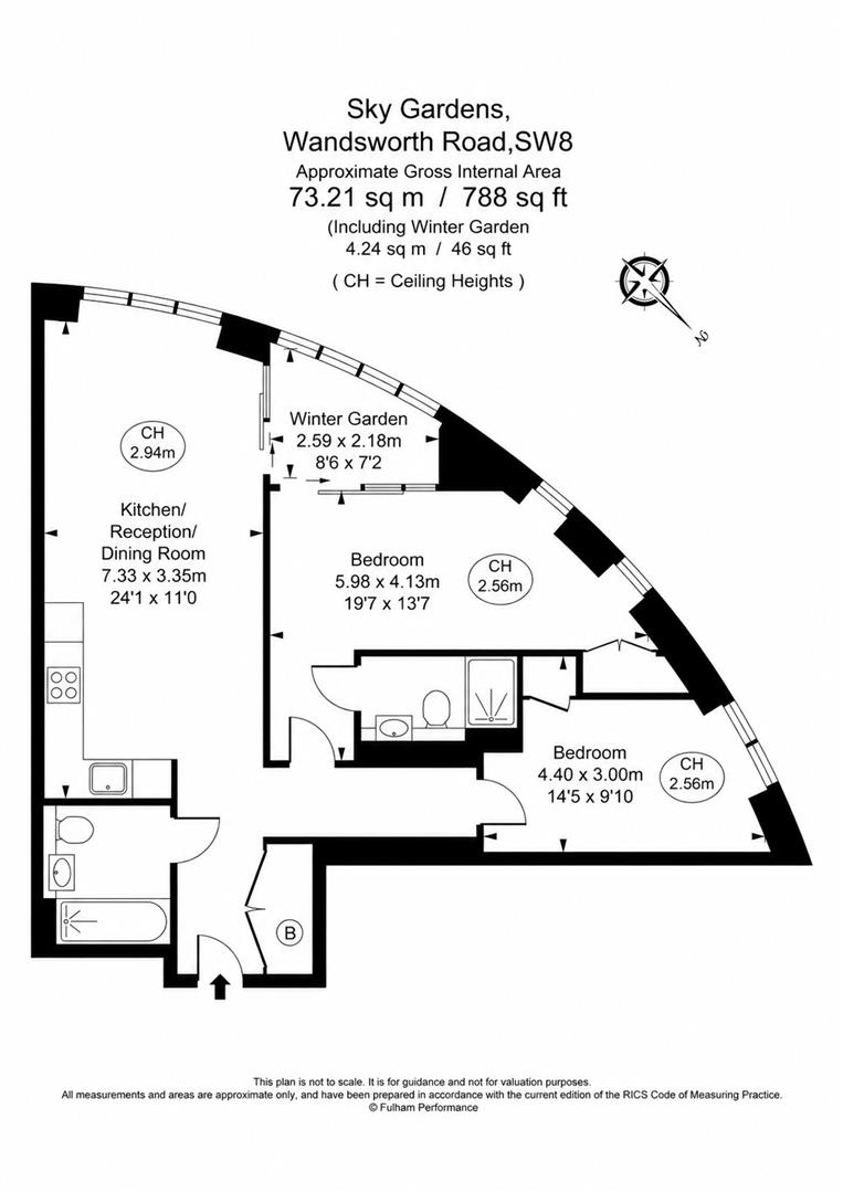 Sky Gardens, London floorplan