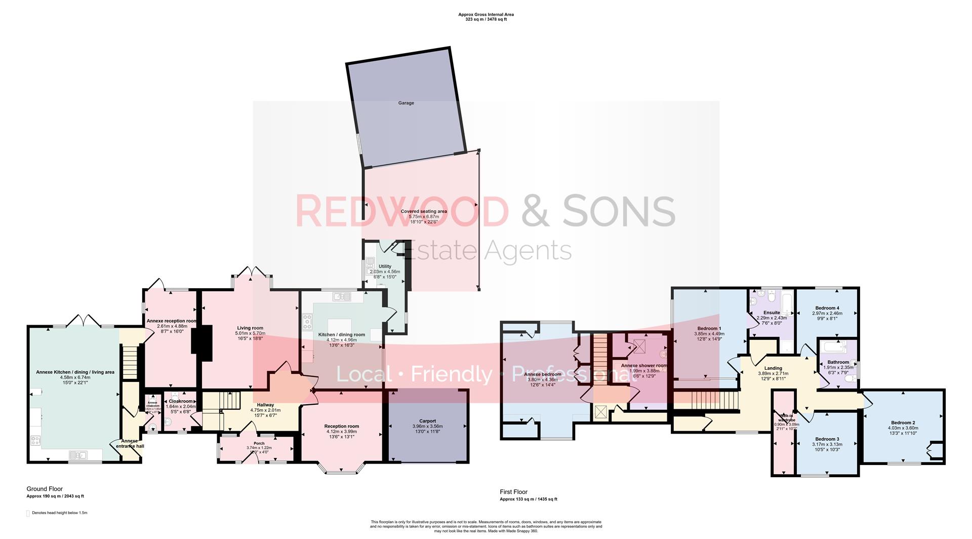 Longfield, 81, Barnham Road, Barnham floorplan