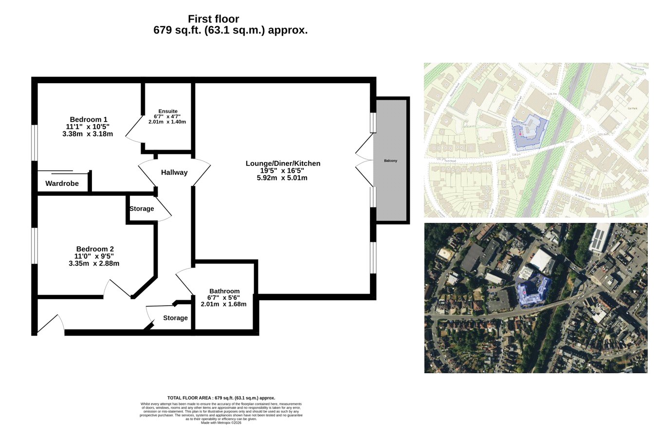 Flat 51,, Kiln House, East Grinstead floorplan