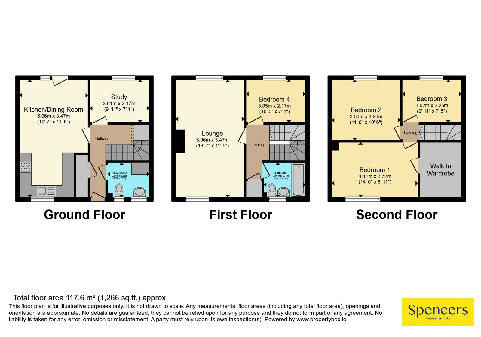 58, Pitchens Close, Leicestershire floorplan