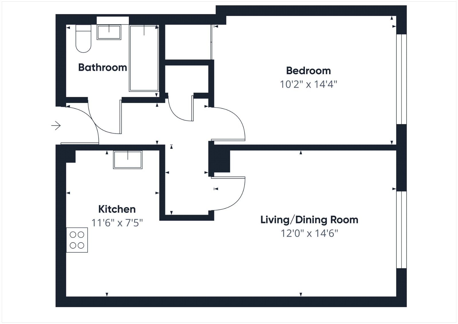 10, Alexandra House, 1, Queens Road, Hampshire floorplan