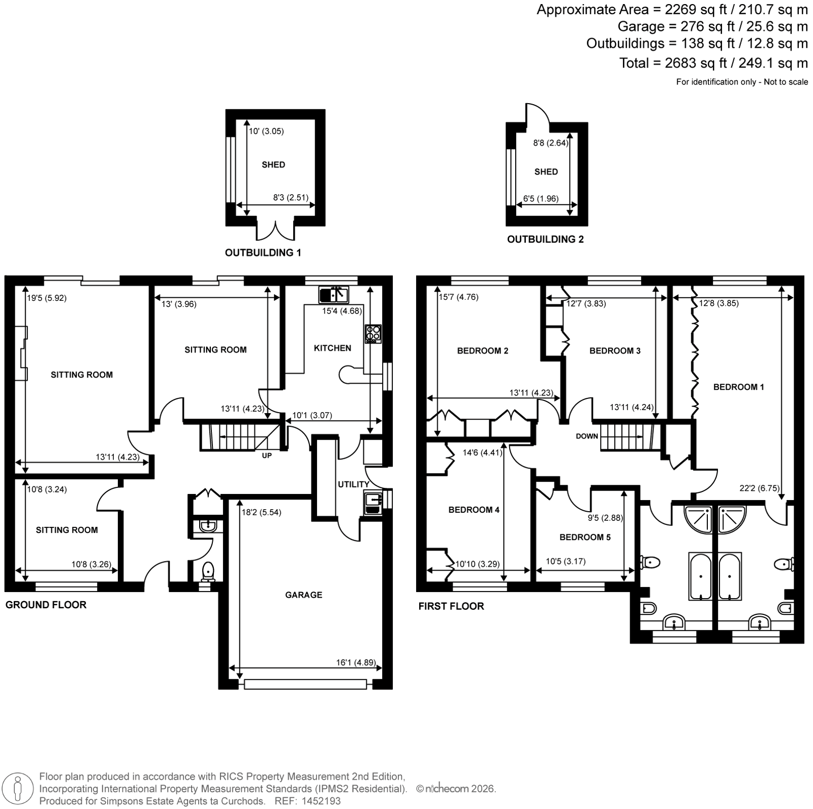 Dunbrin House, 2A, Blackwood Close, West Byfleet floorplan