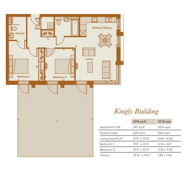 2 Bedrooms Flat to rent in Woodberry Down, London N4