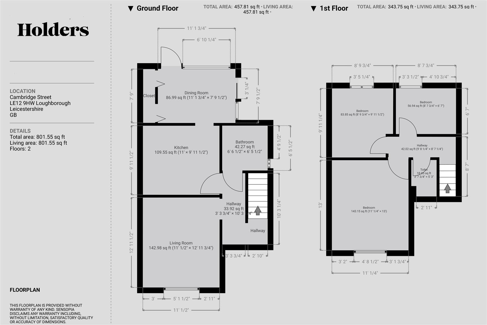 82, Cambridge Street, Loughborough floorplan