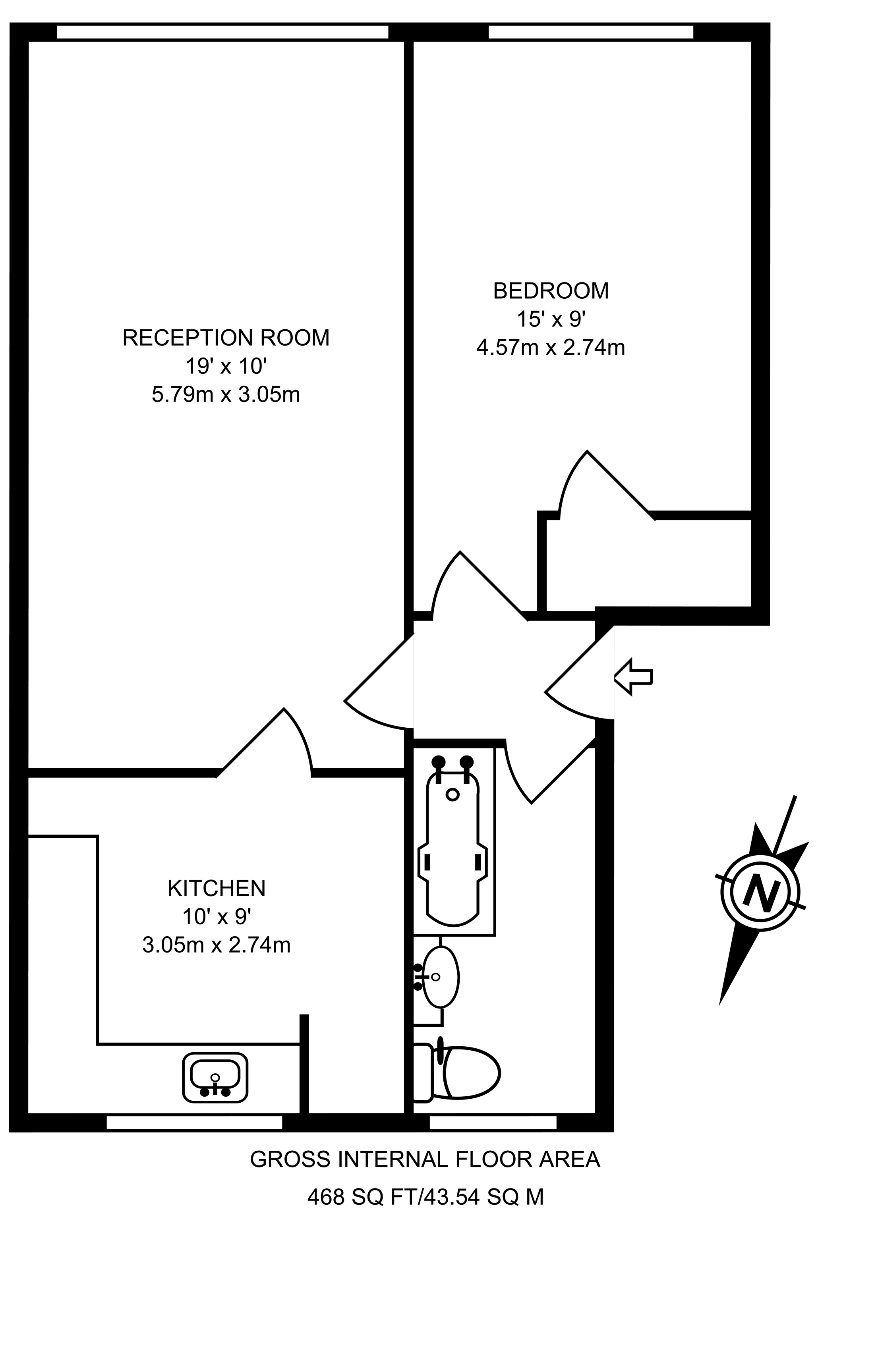 Coldham Court, Wood Green floorplan