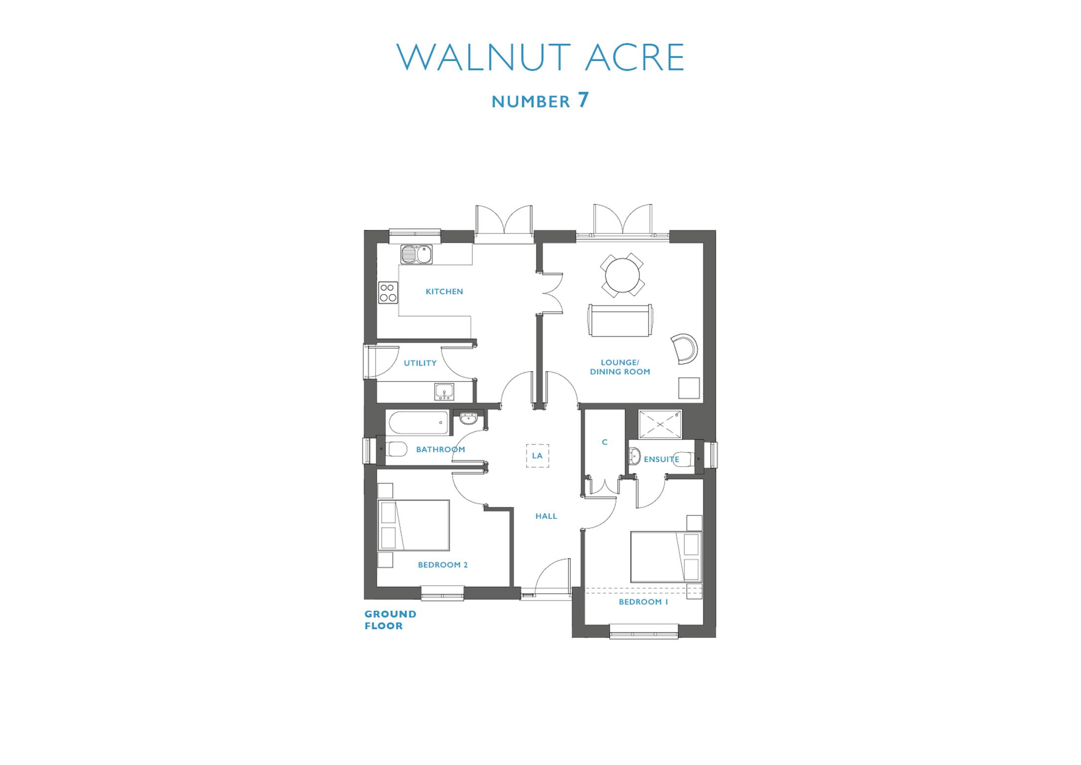 2 Bedrooms Detached bungalow for sale in Plot 11, Williams Orchard, Blacklands Road, Benson, Wallingford, Oxfordshire OX10