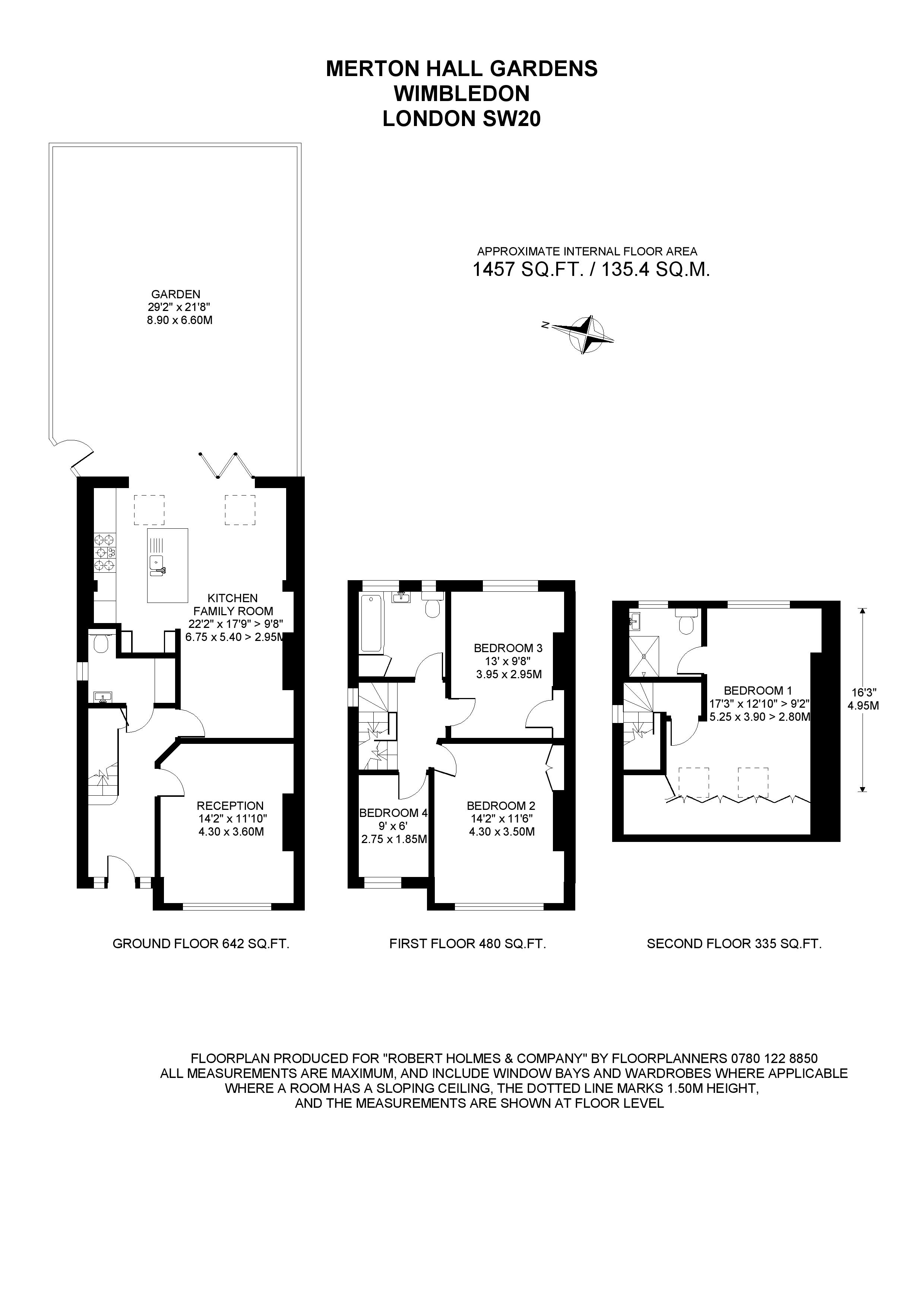 Merton Hall Gardens, Wimbledon SW20, 4 bedroom end terrace house for