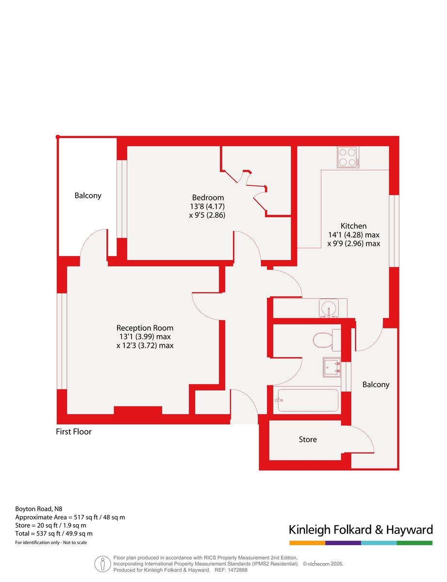 Flat 25 Shelley House,, Boyton Road, London floorplan