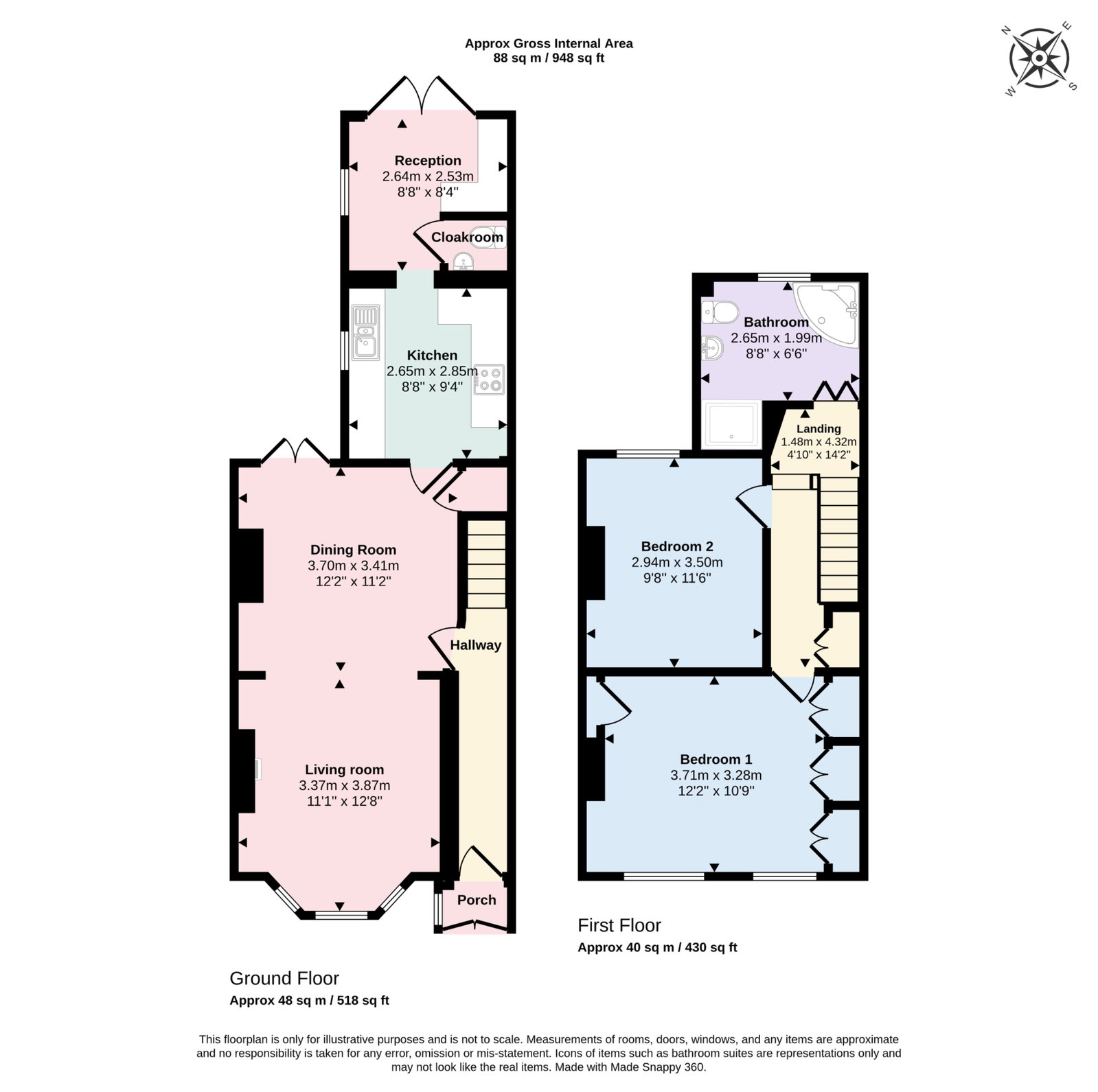 121, Belmont Road, Westgate-on-sea floorplan