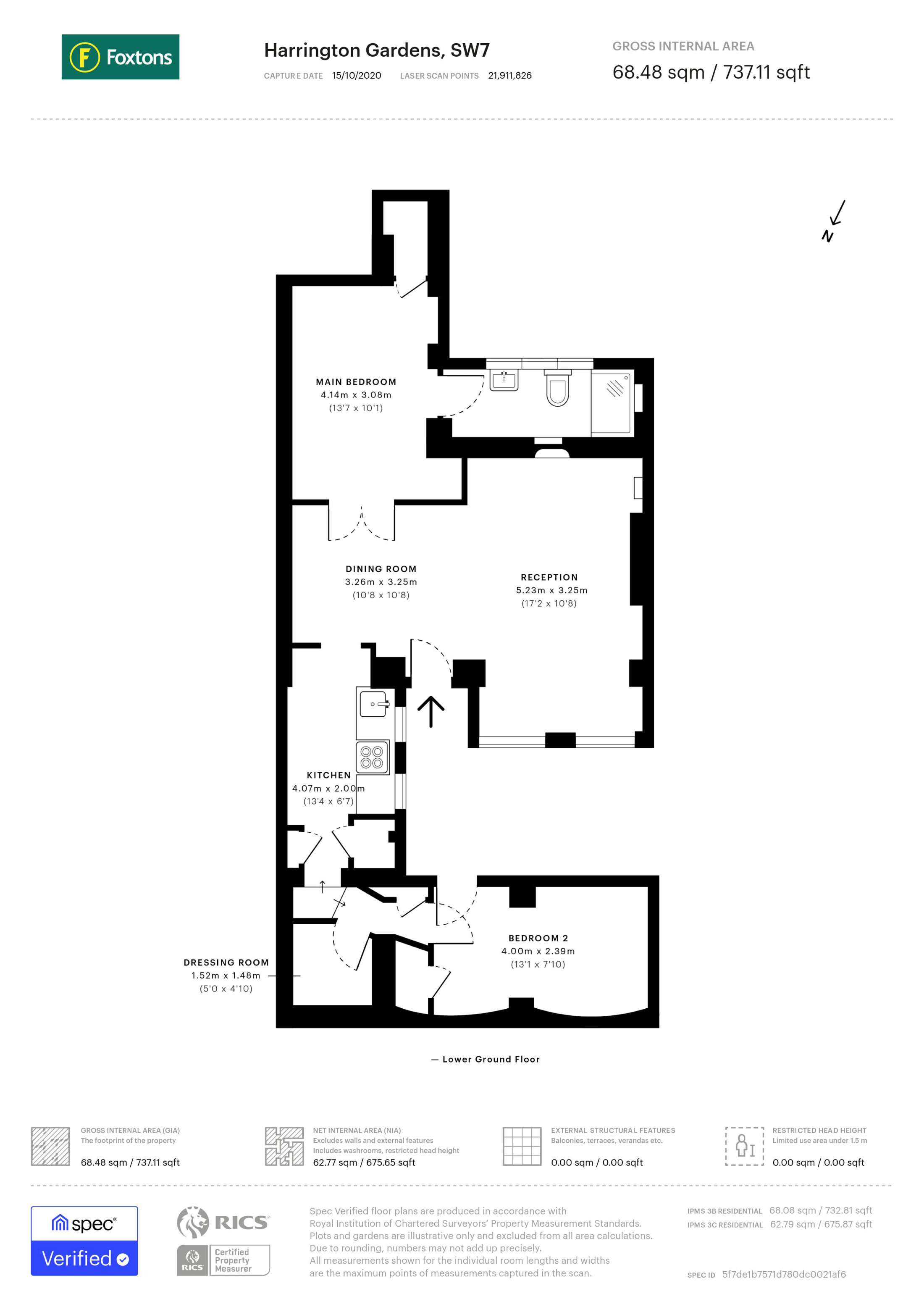 Harrington Gardens, South Kensington floorplan