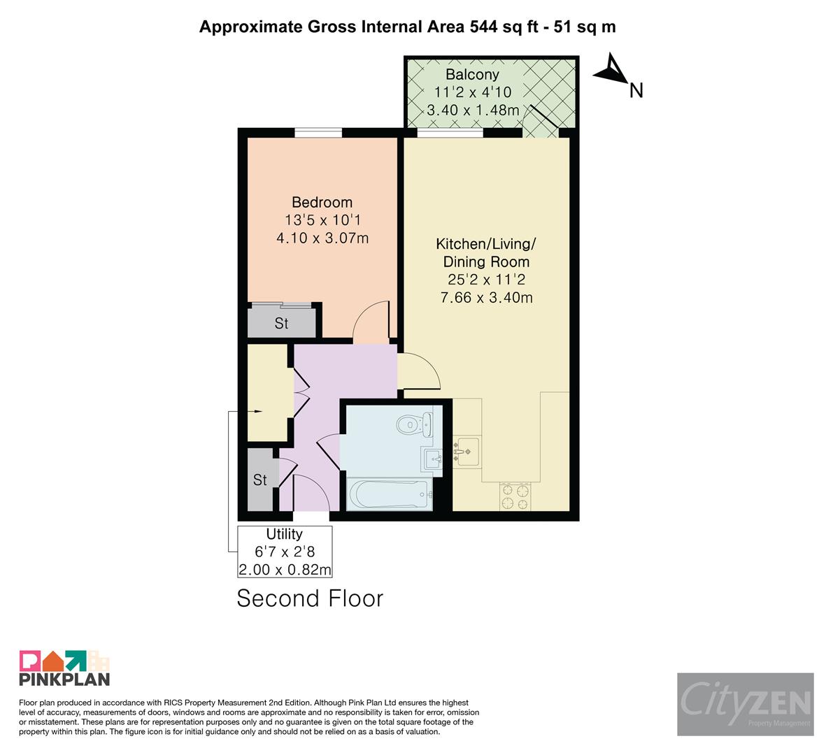 Flat 18, Cadmium Apts, 225 Harrow View, Harrow floorplan