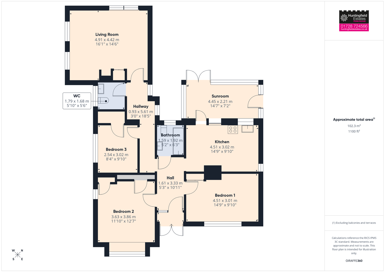 3, Ransom Road, Woodbridge floorplan