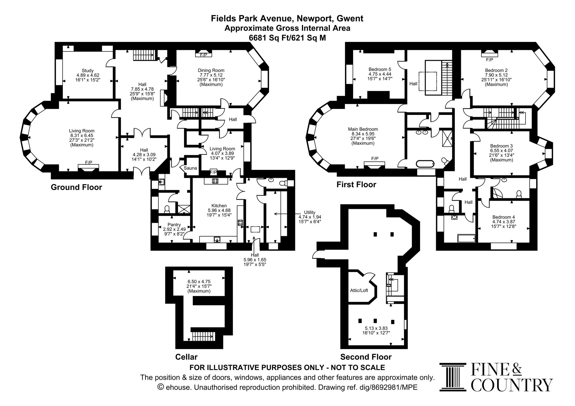 18 Fields Park Avenue, Newport floorplan