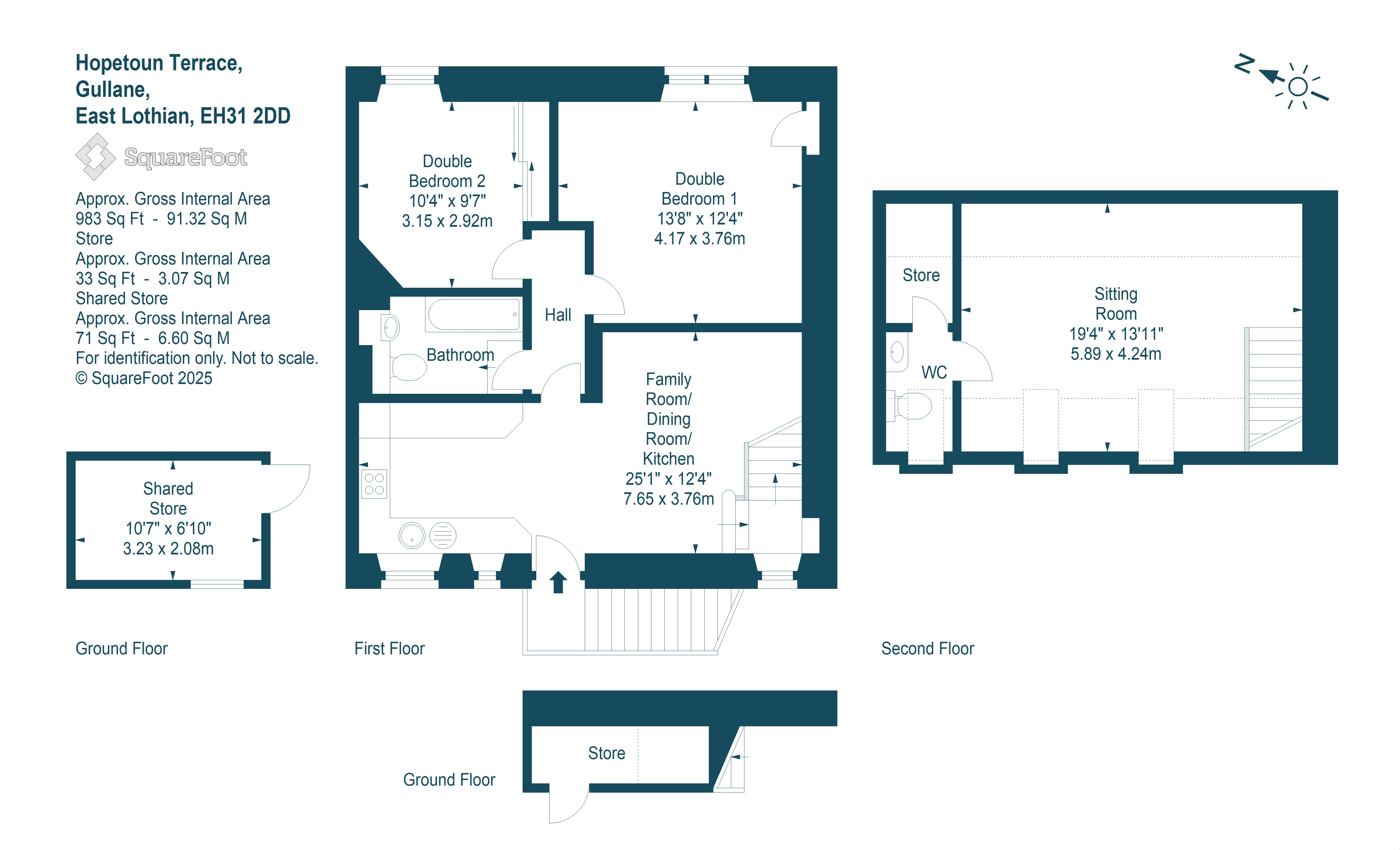 9a, Hopetoun Terrace, Gullane floorplan