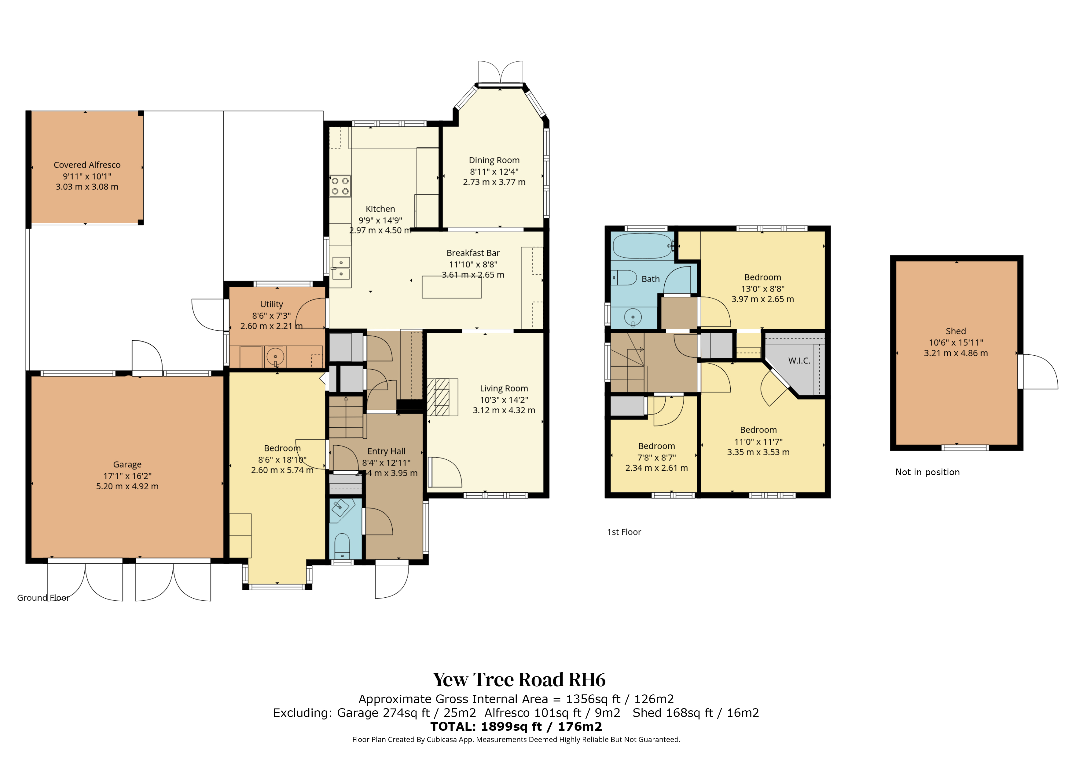 1, Yew Tree Road, Horley floorplan