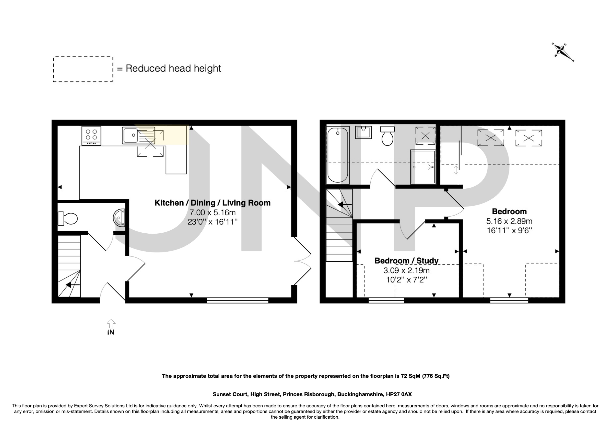1 Sunset Court,, High Street, Buckinghamshire floorplan