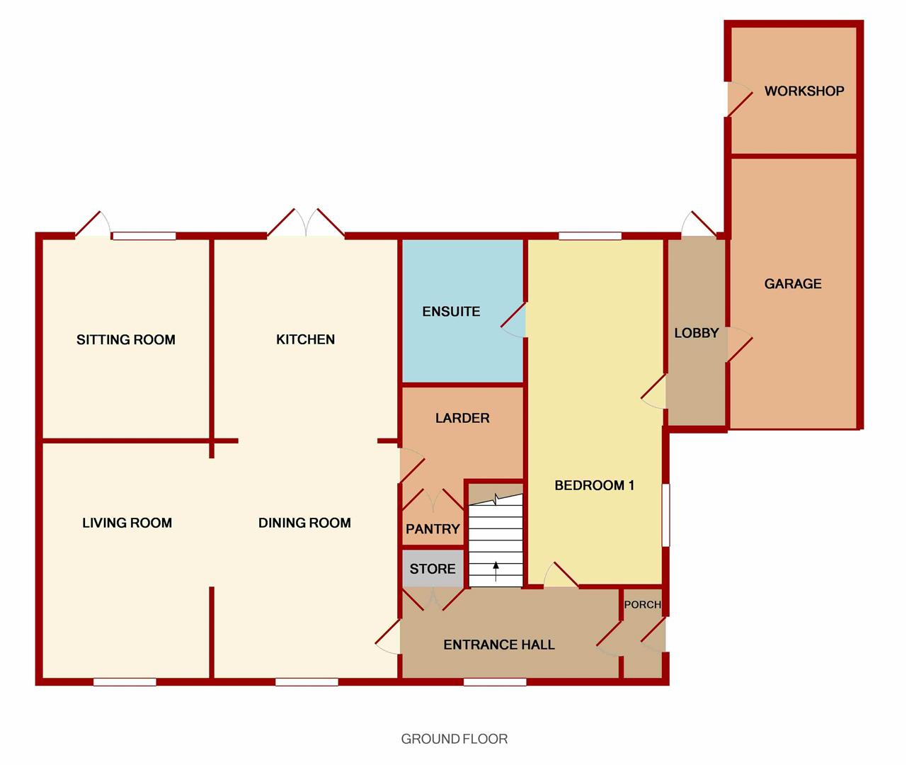 4 Bedrooms Detached house for sale in Broad Oak, Hereford HR2