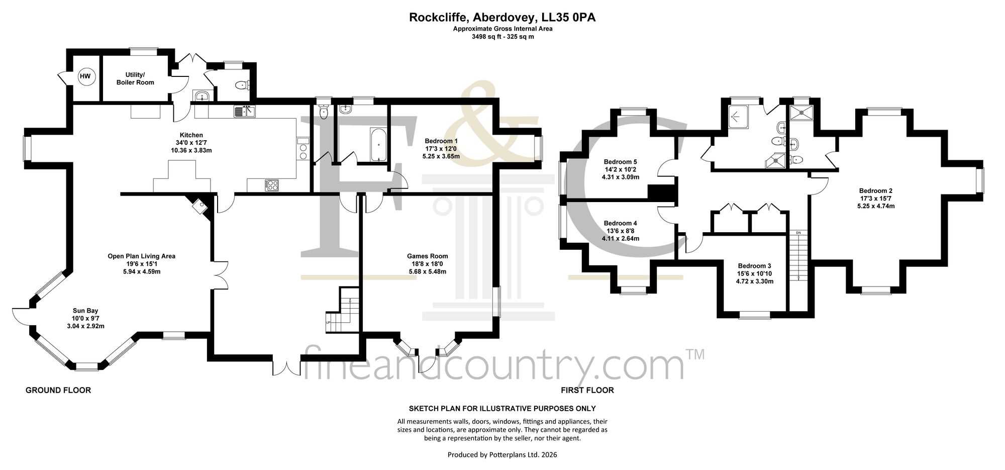 Rockcliffe, Aberdovey floorplan