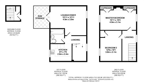 2 Bedrooms Flat for sale in Clare Road, Staines, Surrey TW19