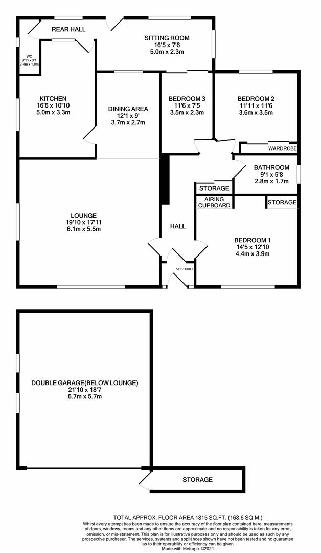 Cwm Road, Dyserth, Denbighshire LL18, 3 bedroom detached bungalow for