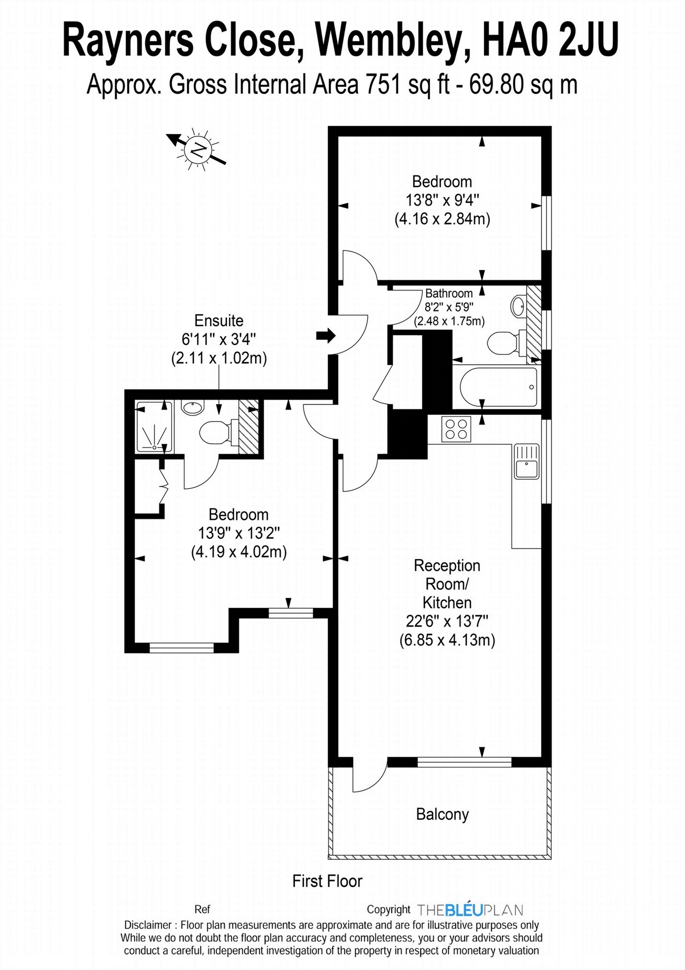 2 Bedrooms Flat for sale in 12 Harrowdene Road, Wembley, Greater London HA0