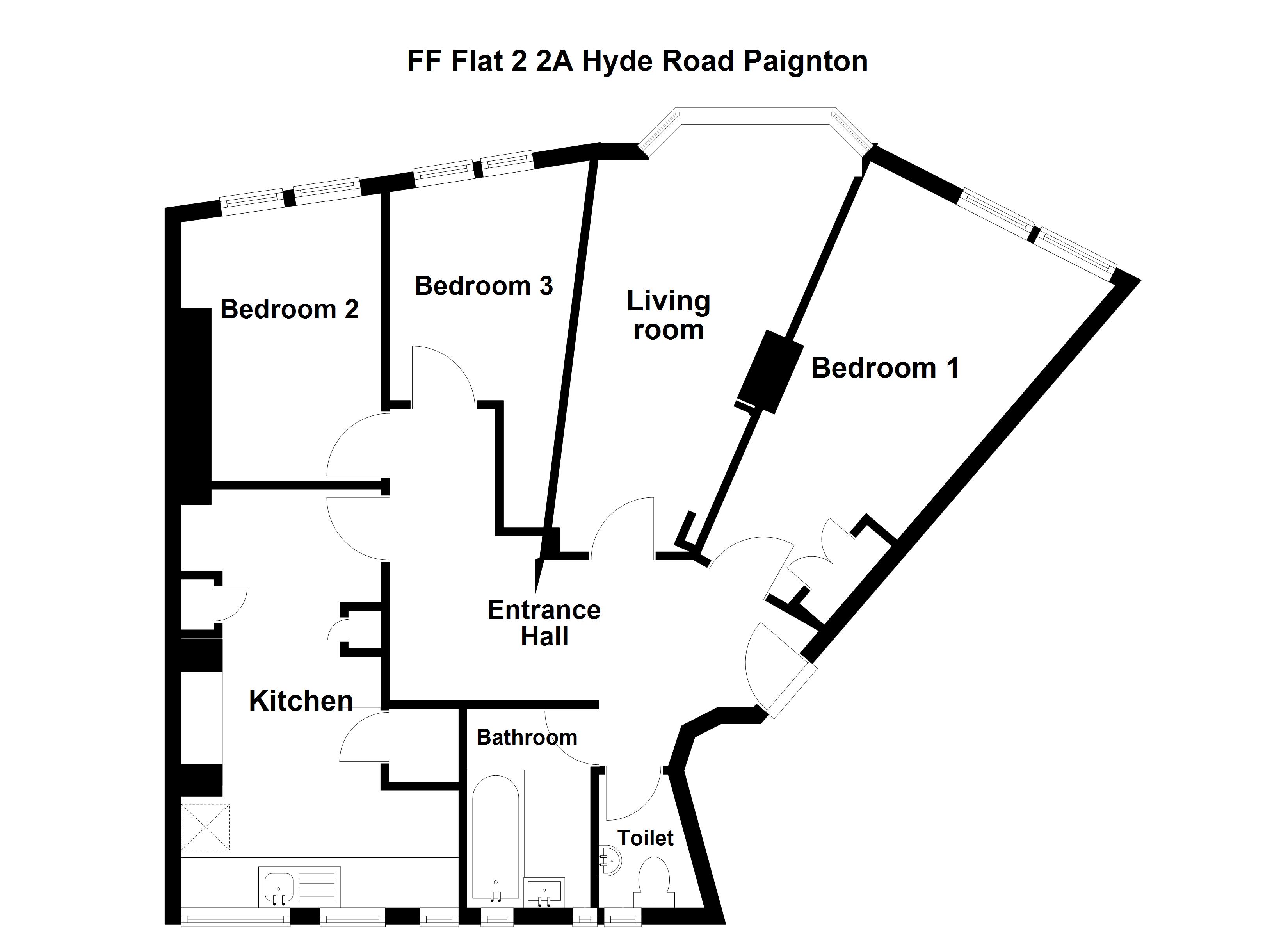 Flat 2, 2a, Hyde Road, Paignton floorplan