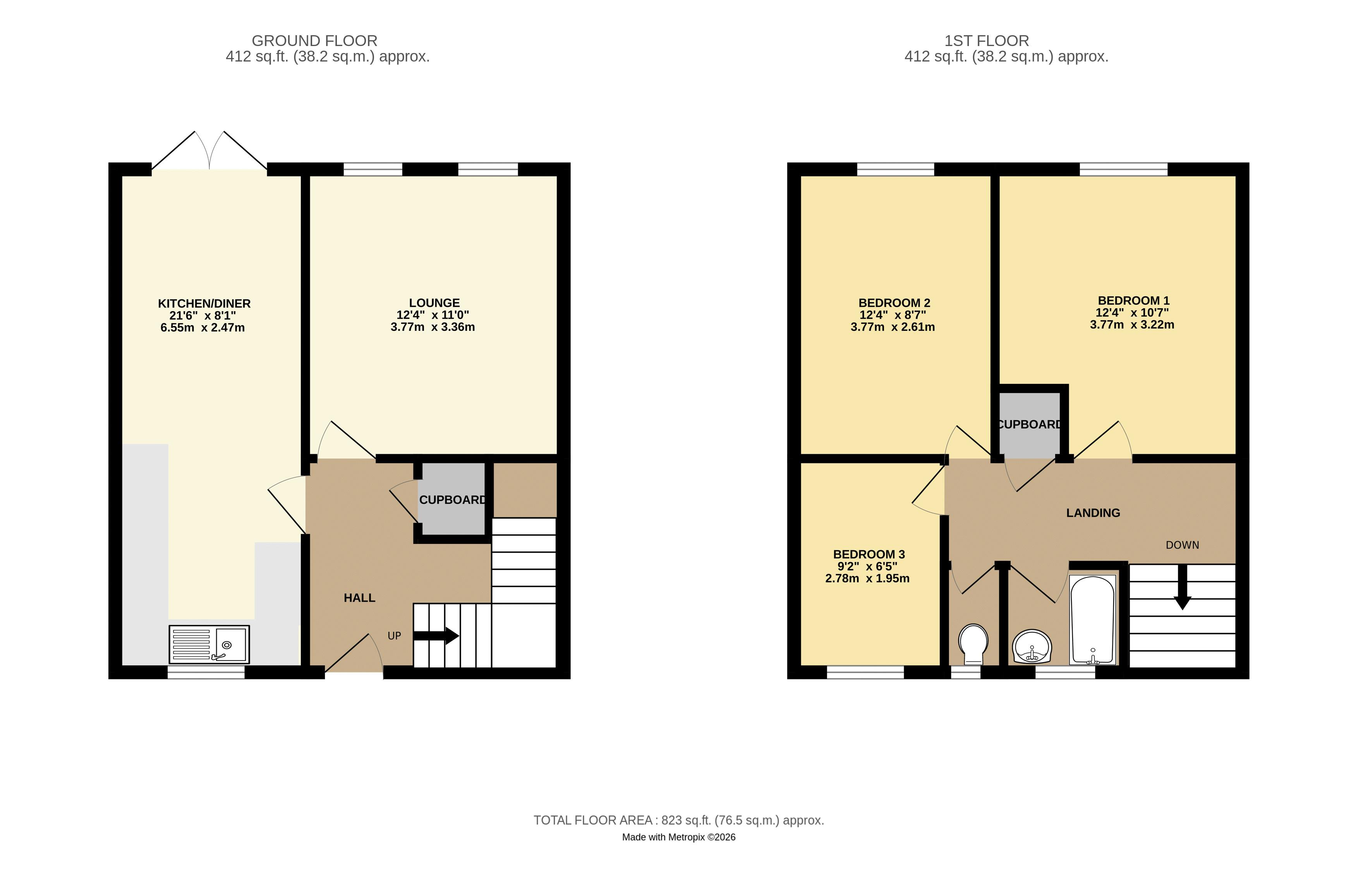 80, Penrith Gardens, Plymouth floorplan