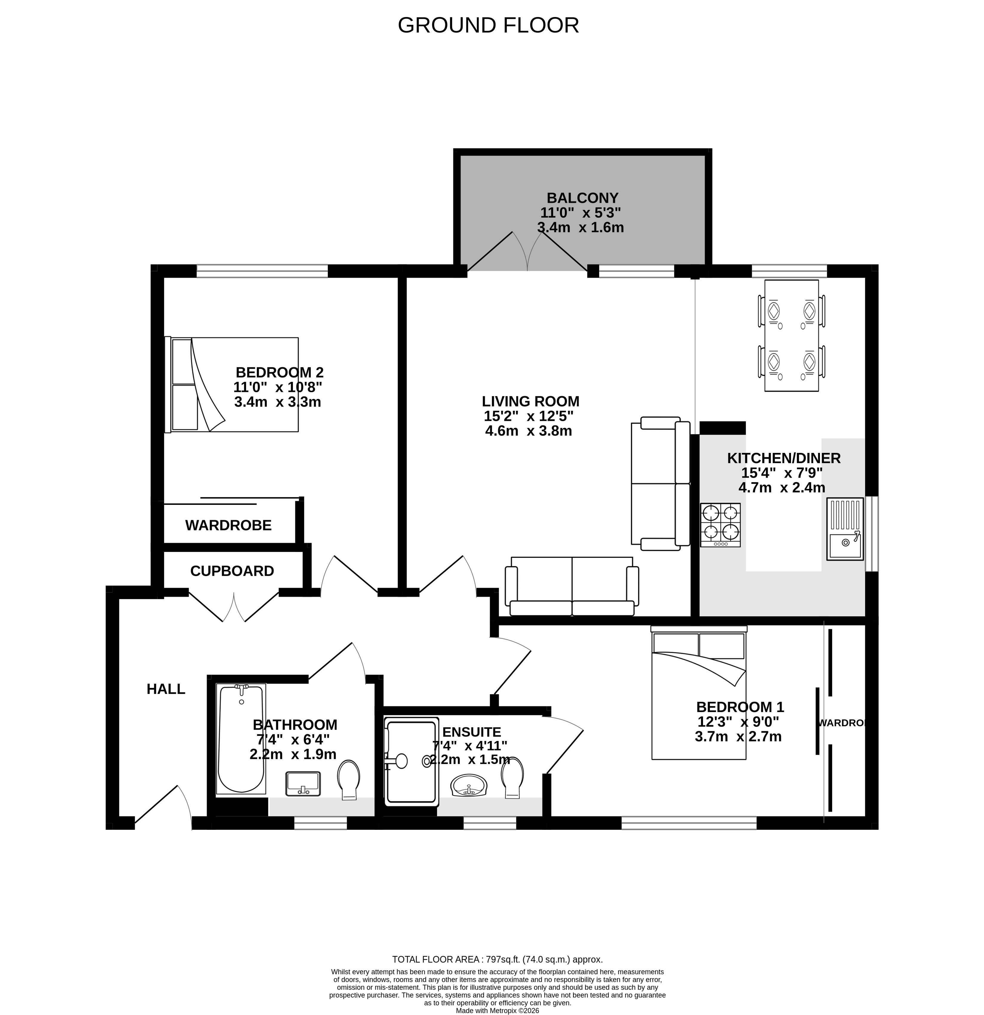 1, Plymouth Way, West Sussex floorplan