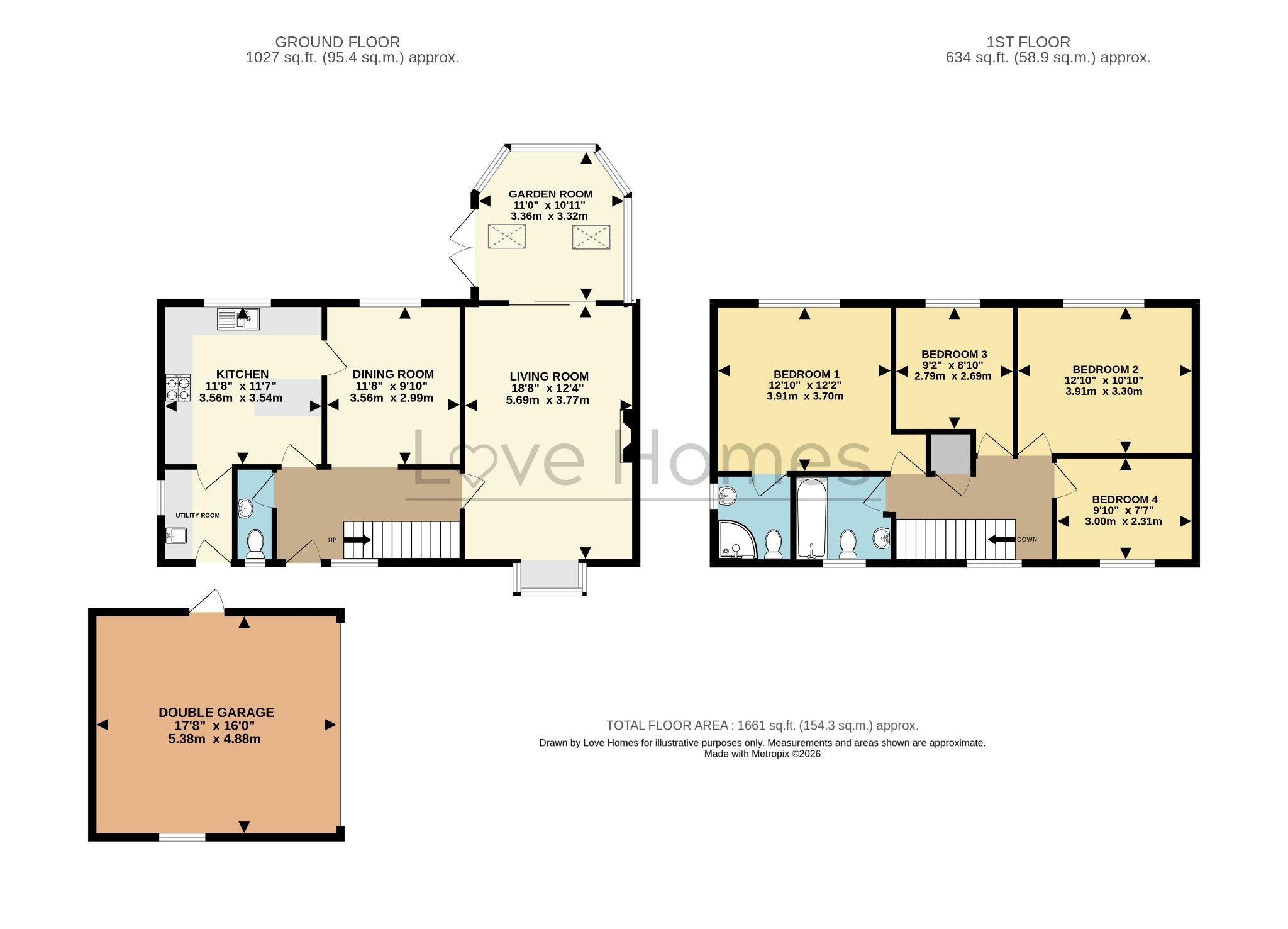 4 Balmoral Close, Flitwick, Bedfordshire floorplan