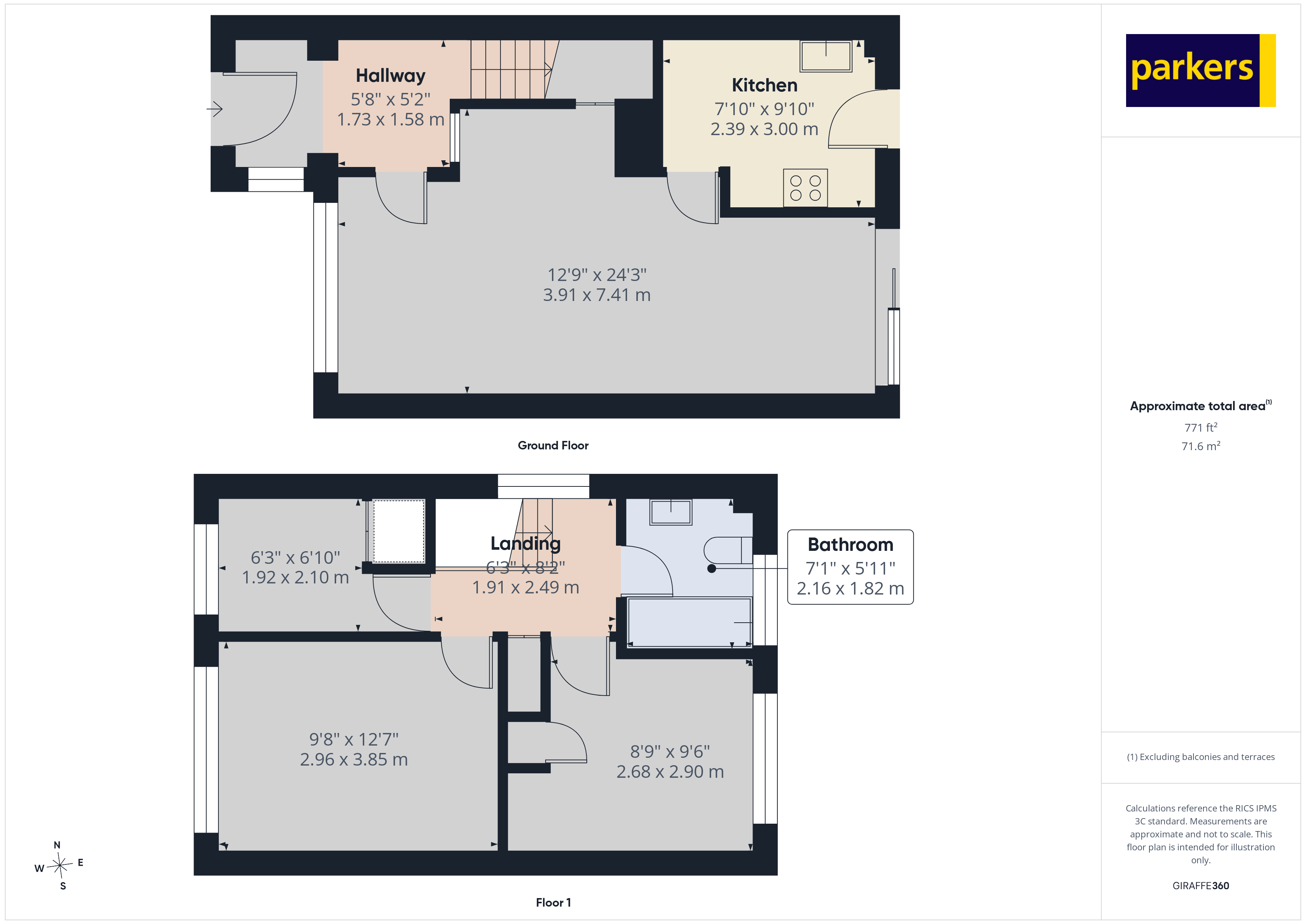 69, Coates Close, Hampshire floorplan
