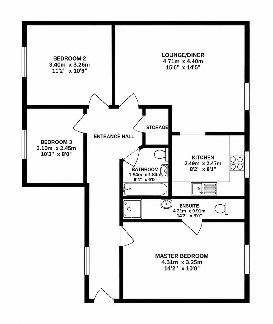Chelsea Gardens, Harlow floorplan