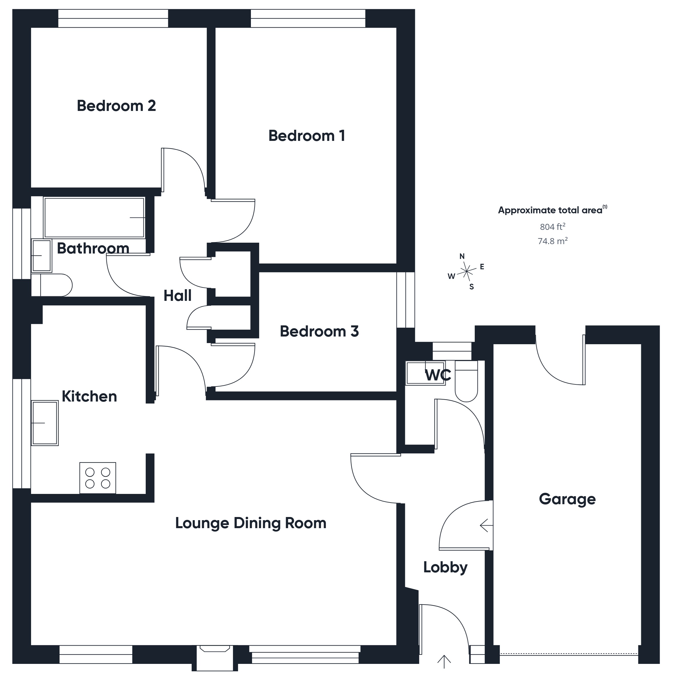 61, Bede Haven Close, Bude floorplan