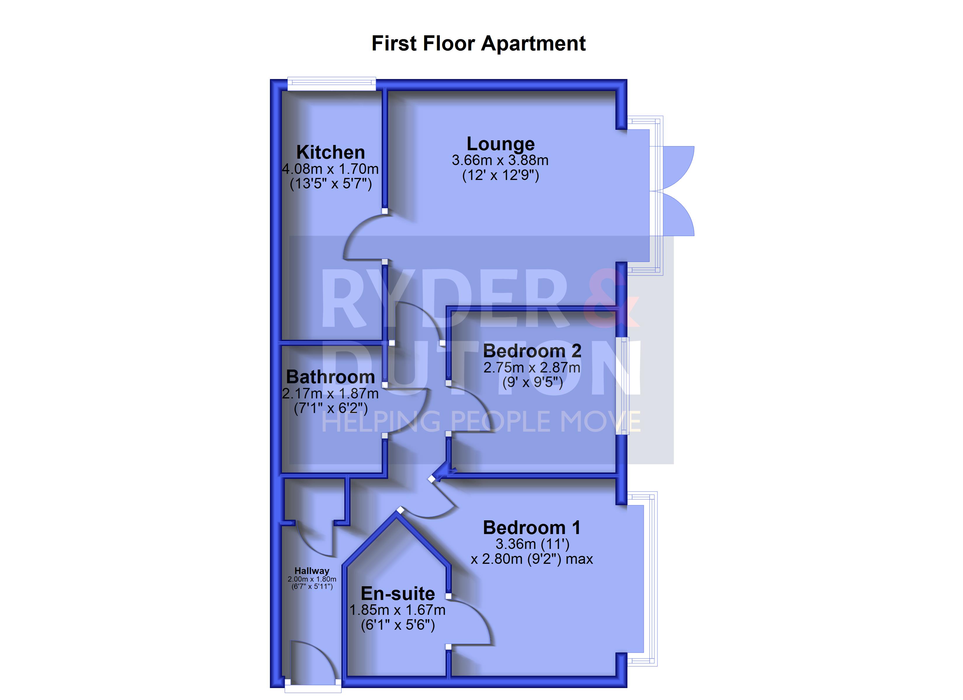 46, Baldwins Close, Oldham floorplan