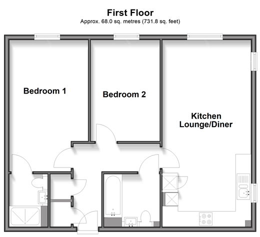 Westvale Road, Horley floorplan