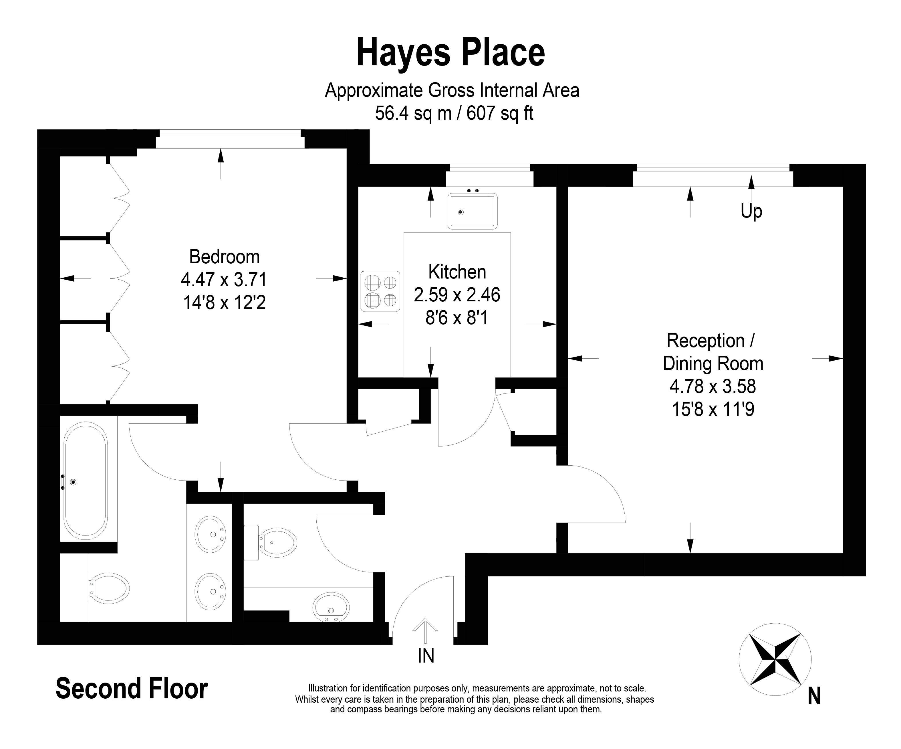 1, Hayes Place, London floorplan