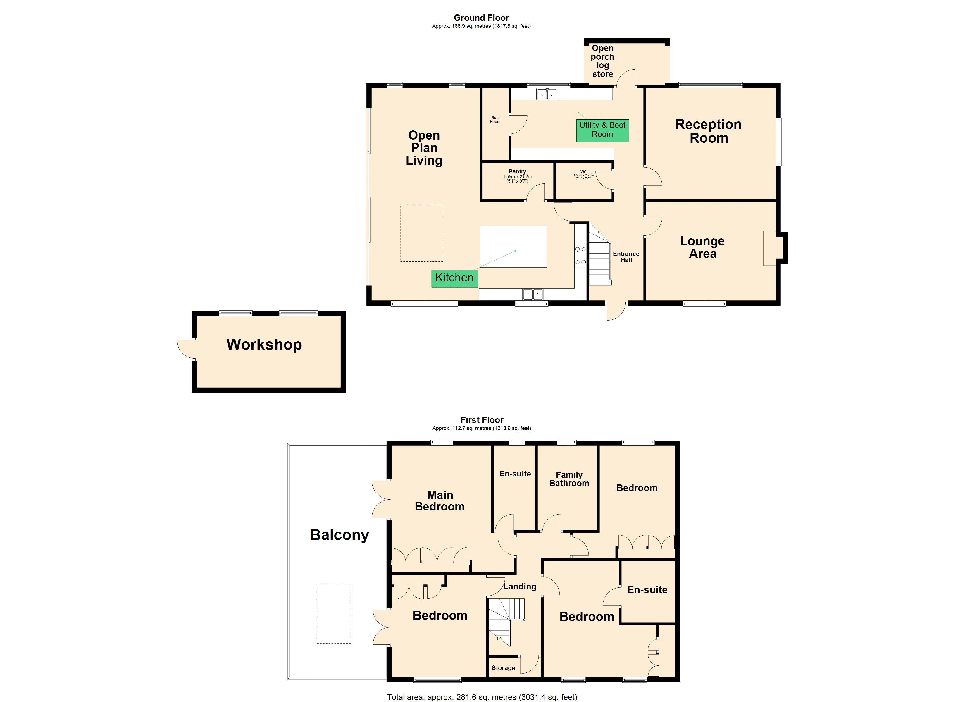 The Old Coach House, Essendine Road, Stamford floorplan