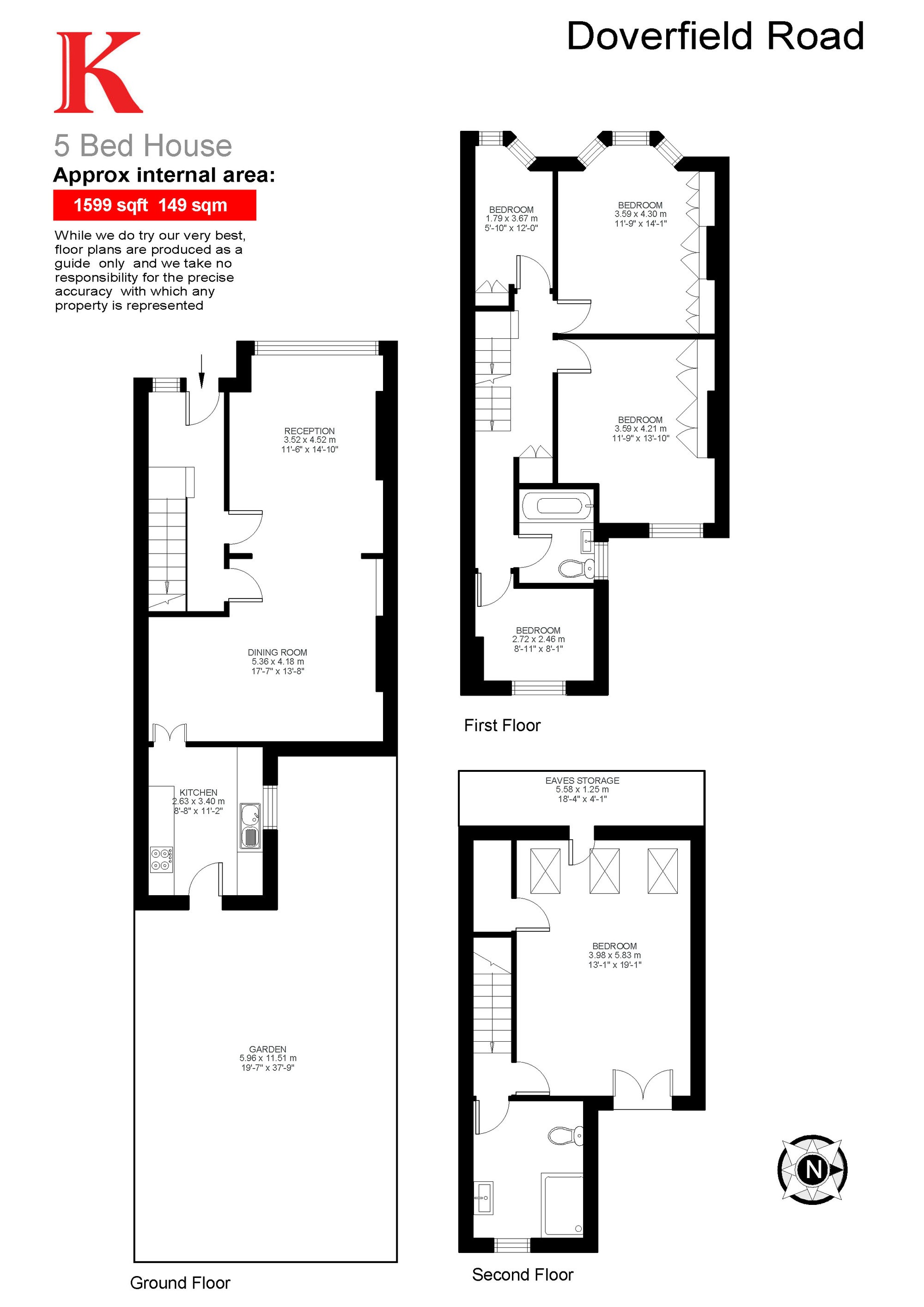 5 Bedrooms Terraced house for sale in Doverfield Road, London, London SW2