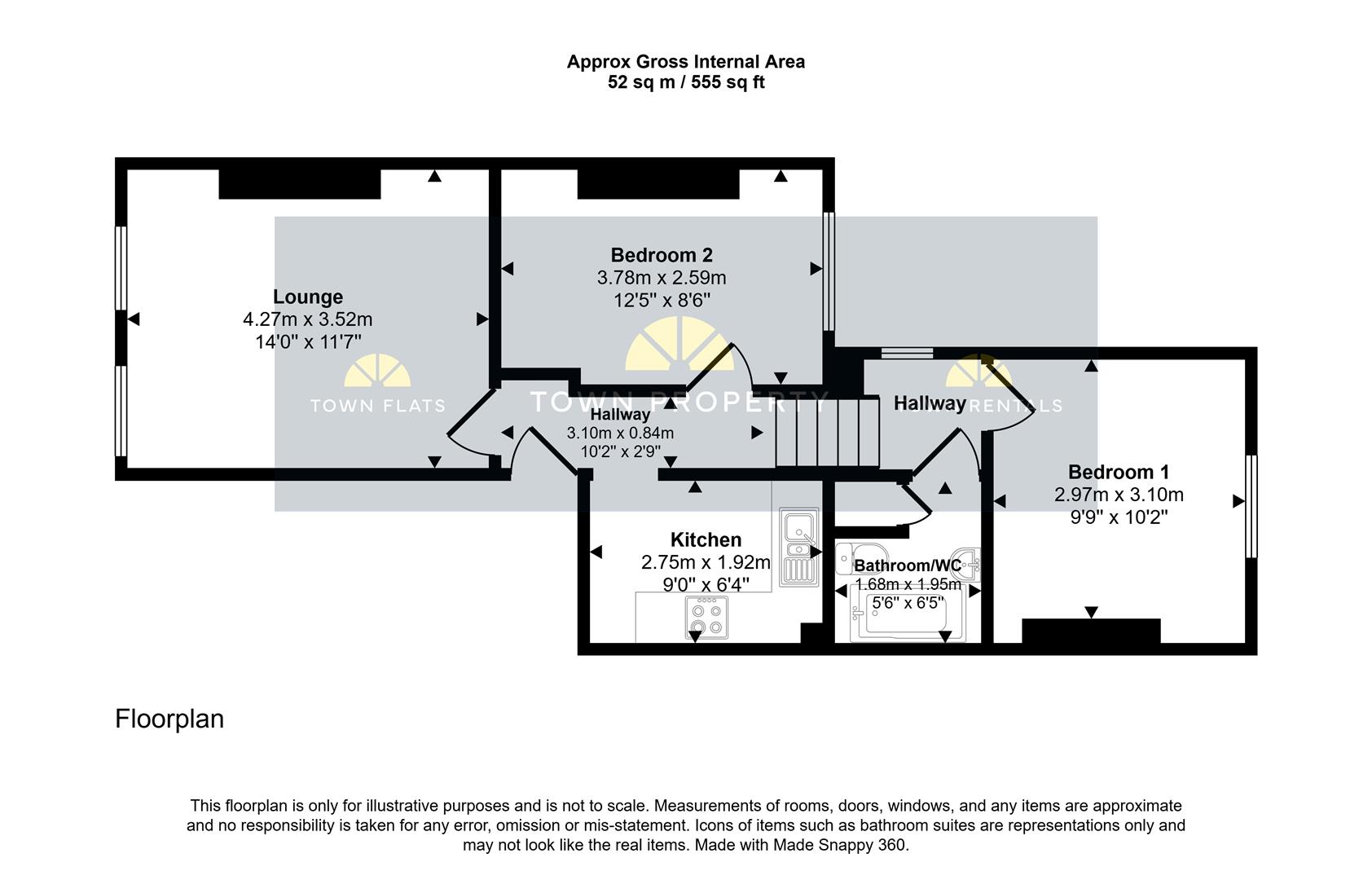 8, Victoria Court, 24-26 Burlington Place, Eastbourne floorplan